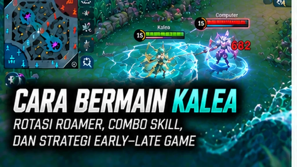 Ilustrasi panduan cara bermain Kalea Mobile Legends